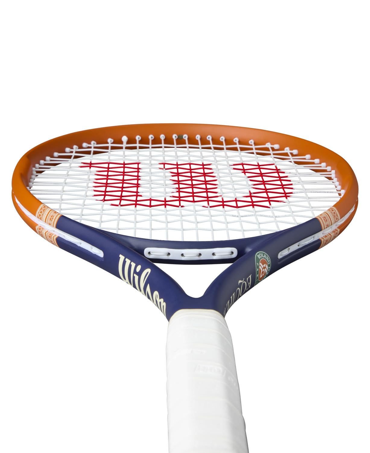 Wilson Racchetta da Tennis Roland-Garros 2026 Equipe HP, Adatta a Giocatori Competitivi con Impugnatura Cushion-Aire per un Controllo Sicuro, Blu Navy/Arancione, Grip 3