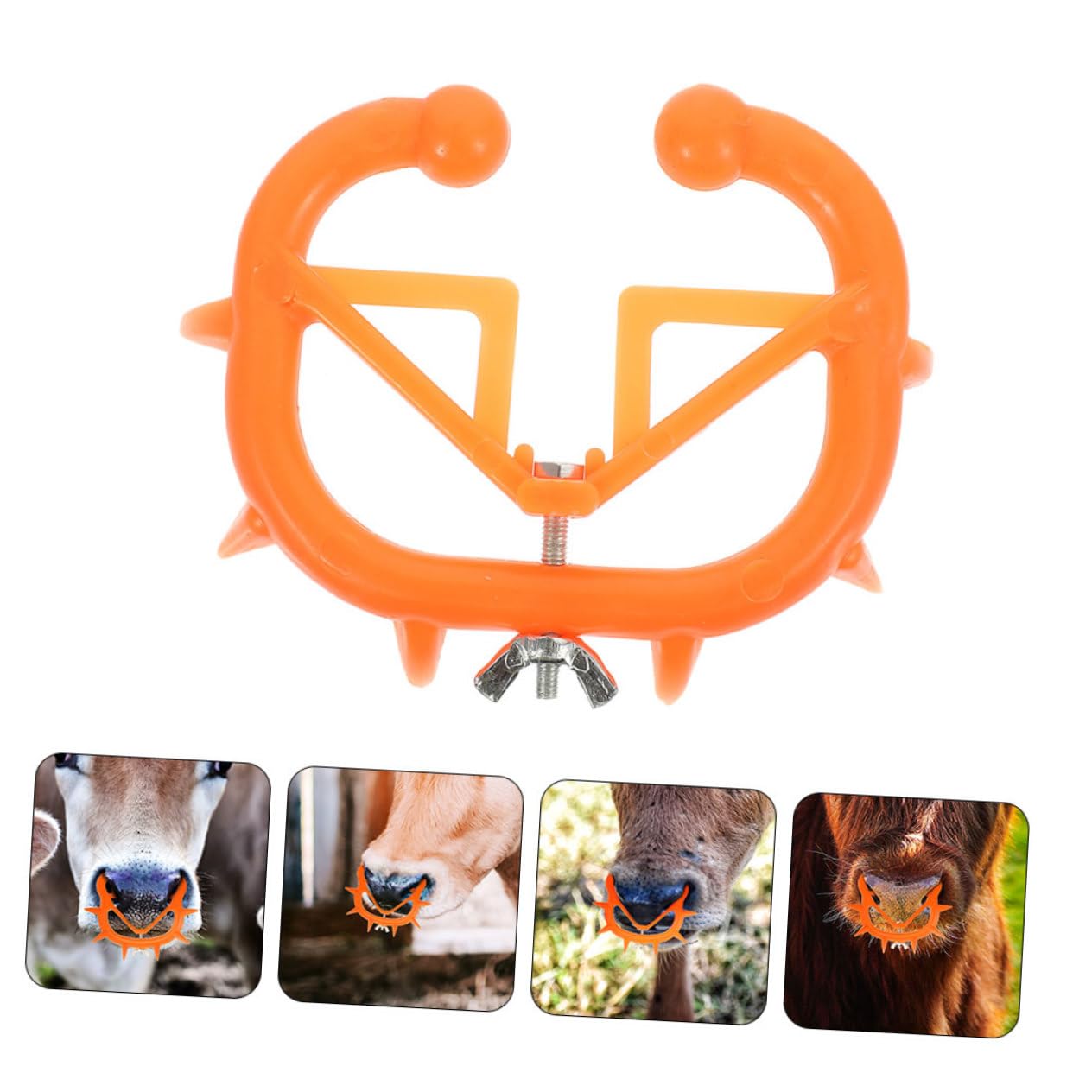 Toyvian 2 Set Anello Svezzamento Per Da Clip Per Naso Bestiame Accessori Per Allevamento Strumento Antisucchio Facile Da Usare E Resistente 12 Pezzi*2