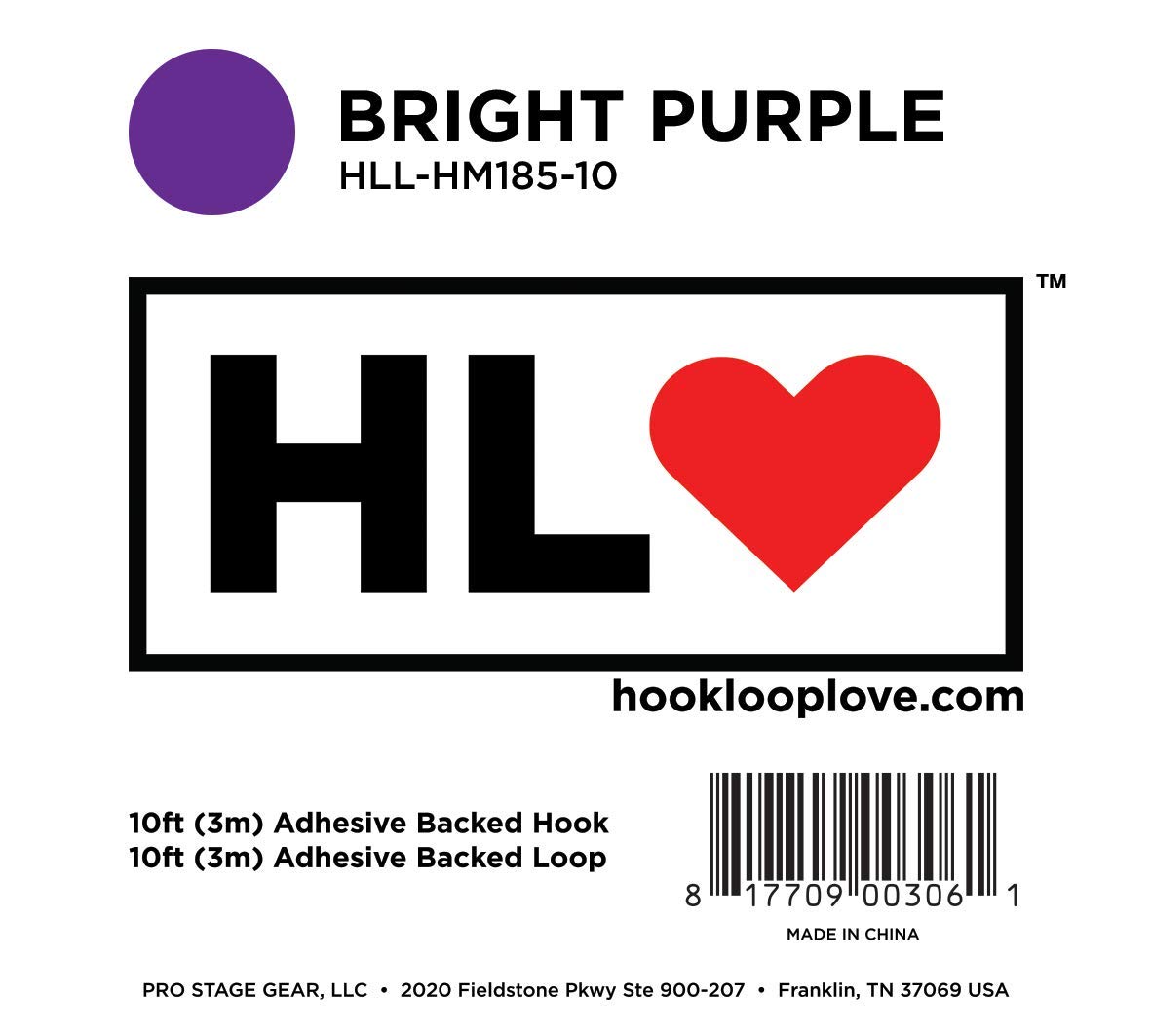 Pedaltrain Pack - Haken und Schleife - Bright Purple - 10ft