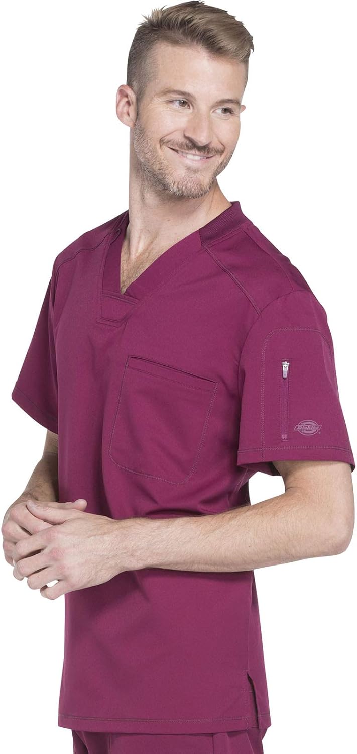 Dickies Dynamix Scrubs for Men Athletic-Inspired V-Neck Chest Pocket Scrub Top with Four-Way Stretch & Moisture Wicking DK610 - Image 5