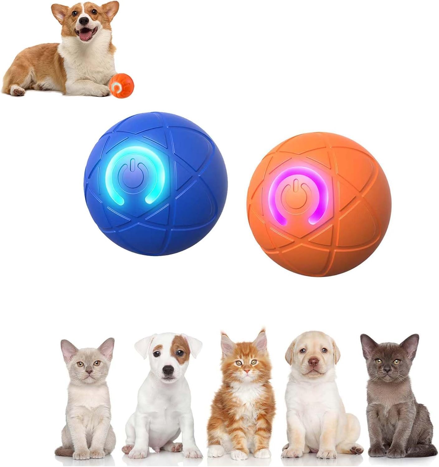 Shaky Ball Toy for Dogs 2025 Upgraded Automatic Interactive Pet Toy Ball Electric Jumping Dog Ball Toy Suitable