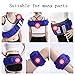 YANLP Massage Vibration Slimming Magnet Belt Fat Burning Belt, 5 Large Motors 360° All-Round and 6 Gear Frequency Conversion Mode, Heating and Accelerate Blood Circulation for Men and Women
