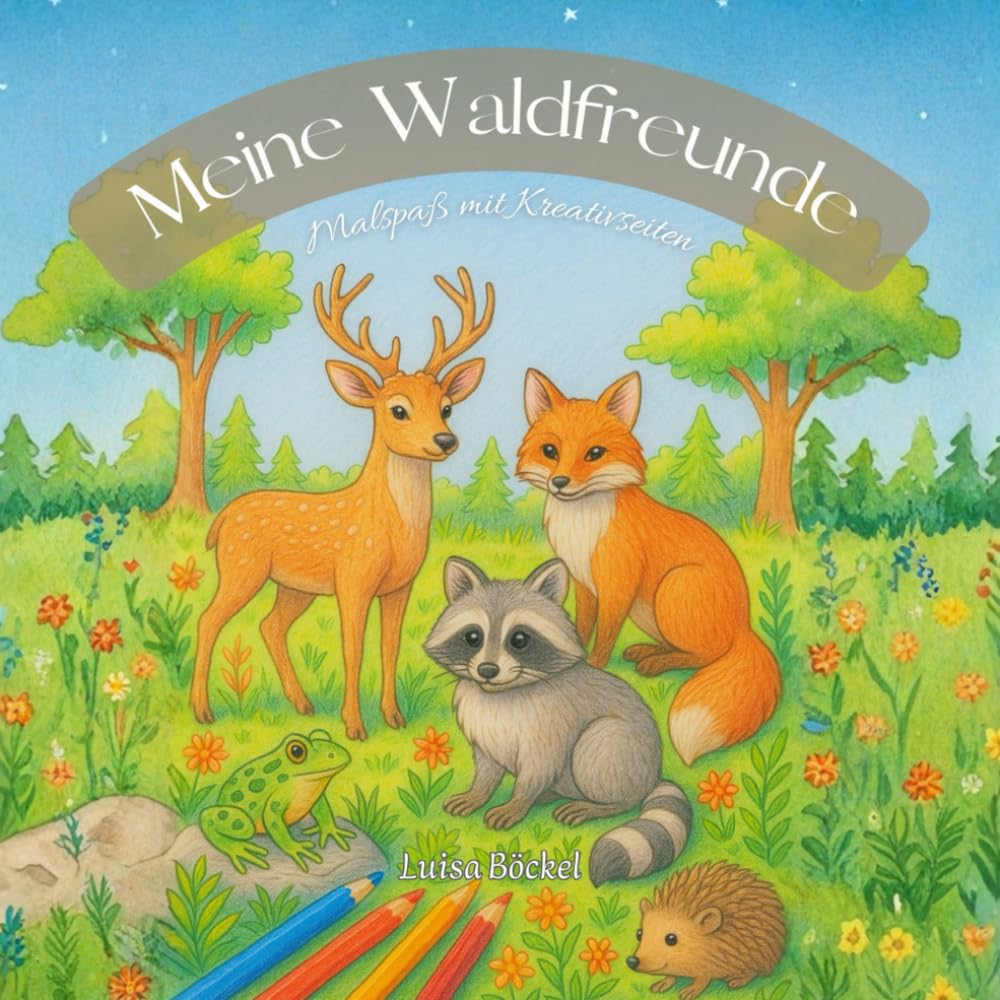 Meine Waldfreunde: – Malspaß mit Kreativseiten