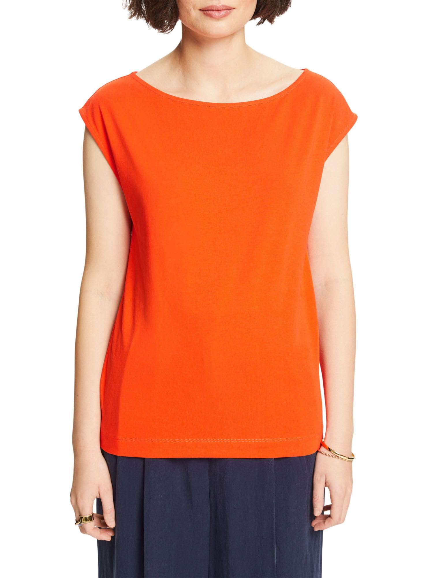ESPRIT Women's T-Shirt, 880/Bright Orange, M