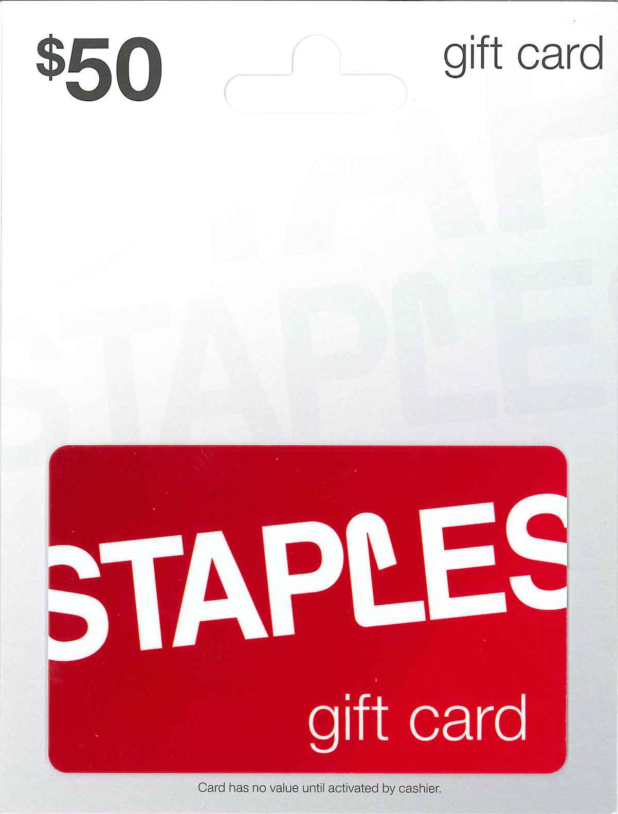 STAPLES Physical Gift Card