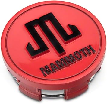 Mammoth Boulder Center Cap; Red Compatible for Fits Boulder Wheels Only