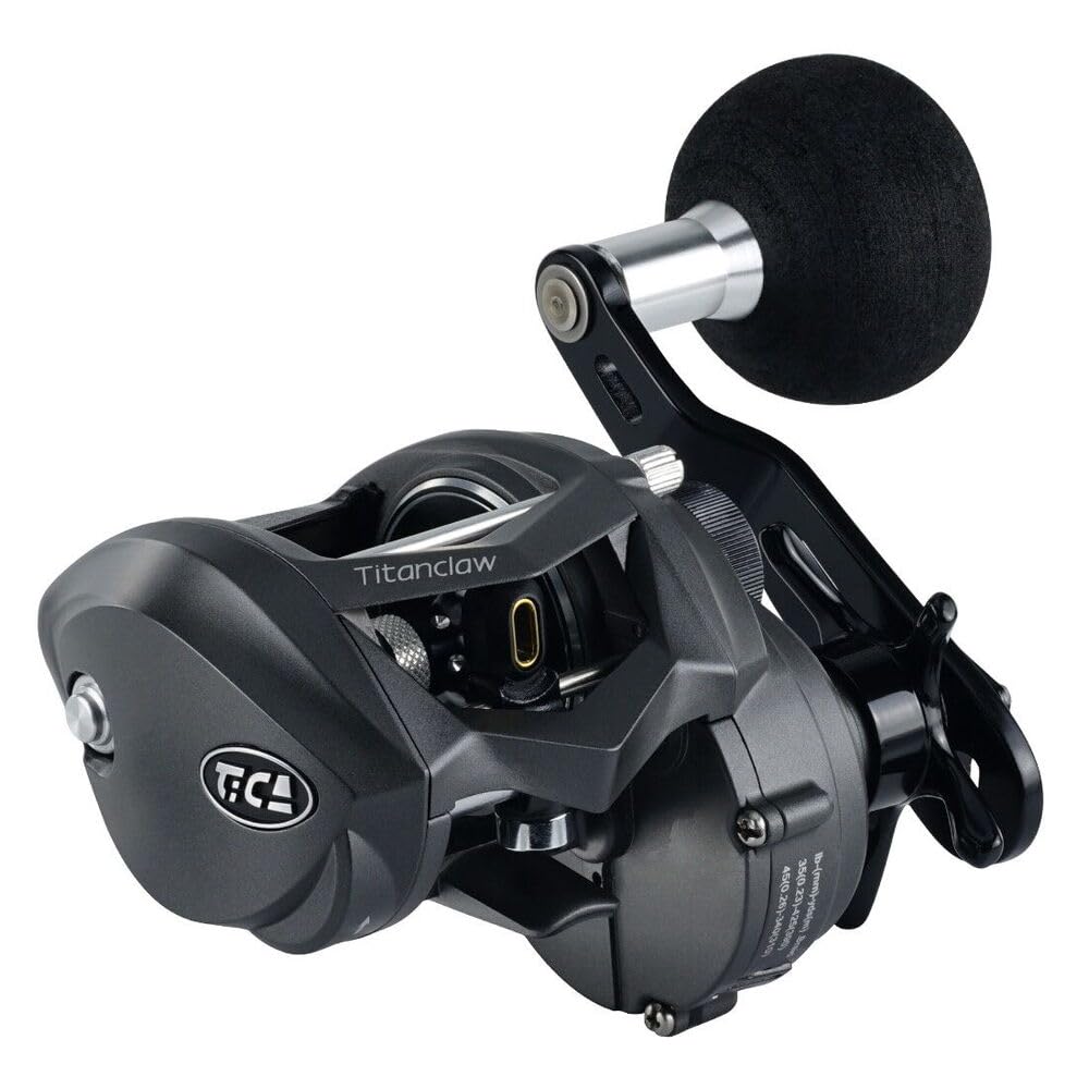 TICA Titan Claw Tc301H Carrete de Pesca, Aluminio, Gris Metalizado, Negro, Gear Ratio 7.3