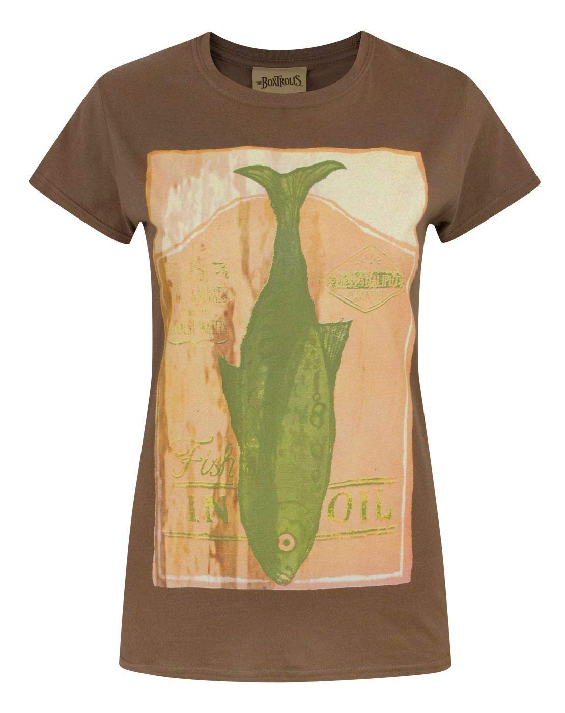 Vanilla Underground Boxtrolls Fish Women's T-Shirt Brown