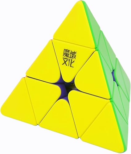Bukefuno MoYu Weilong Maglev - Rompecabezas magnético de velocidad mágica de 3 x 3 pulgadas con pirámide de 3 x 3 x 3 pulgadas con diseño de