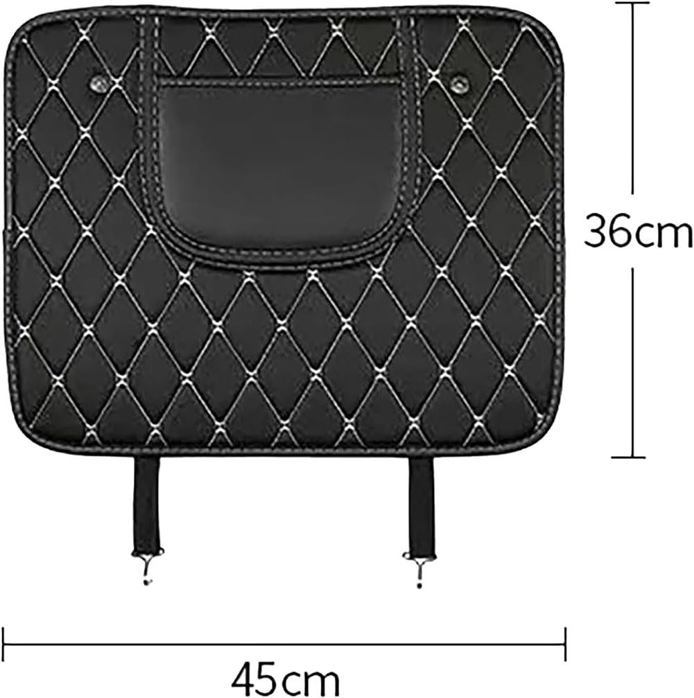 Anti Kick Pad per Sedile Posteriore Auto per Cadillac, 2 Pezzi Auto in Impermeabile Pelle Protezione Schienale Accessori Interni,A