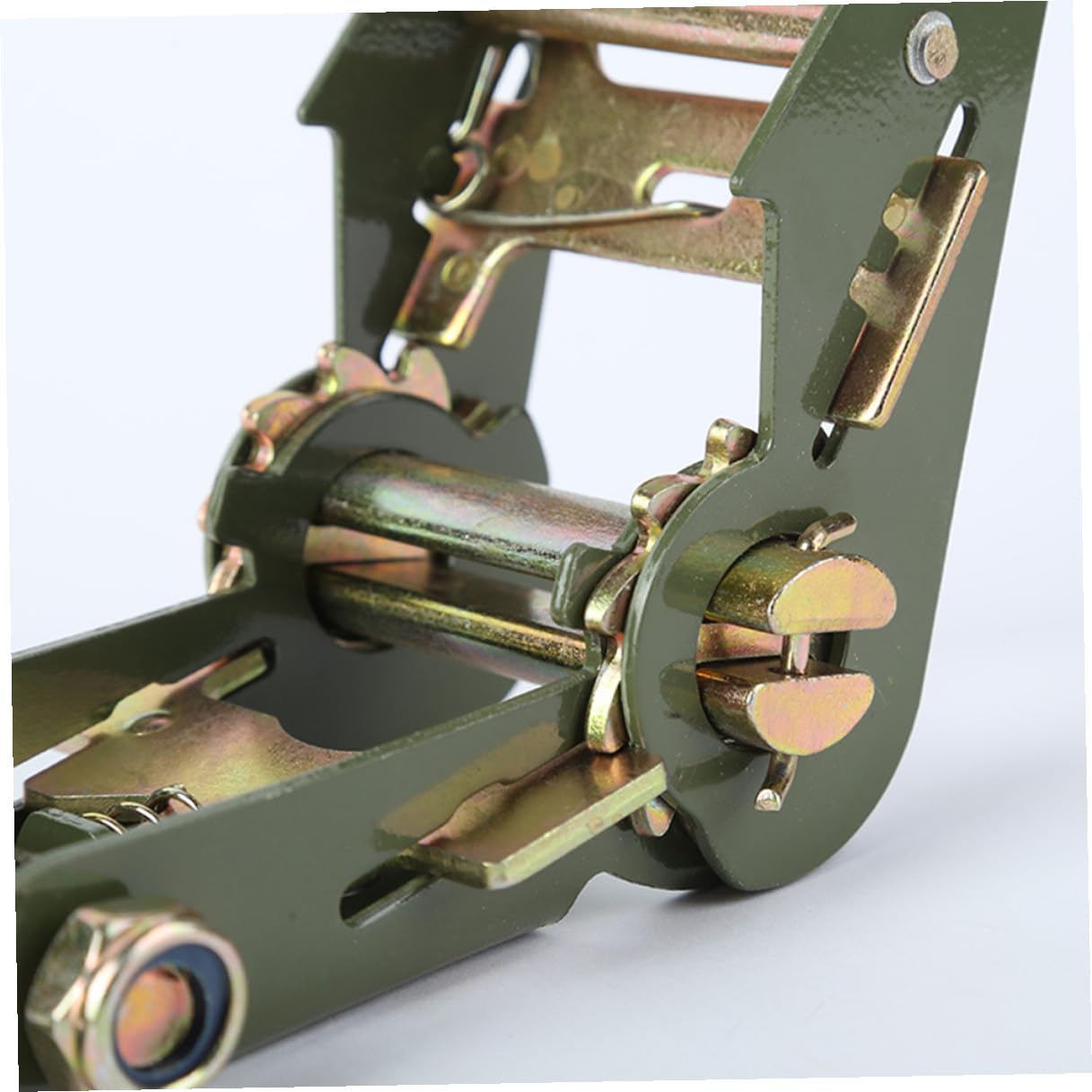 Yardenfun LKW Spanngurte 2 Zoll mit Ratschengurt Metall und Polyester Praktische Güterbündelung für Motorrad und Fracht Grüner Zurrgurt mit Verteilter Lastaufnahme