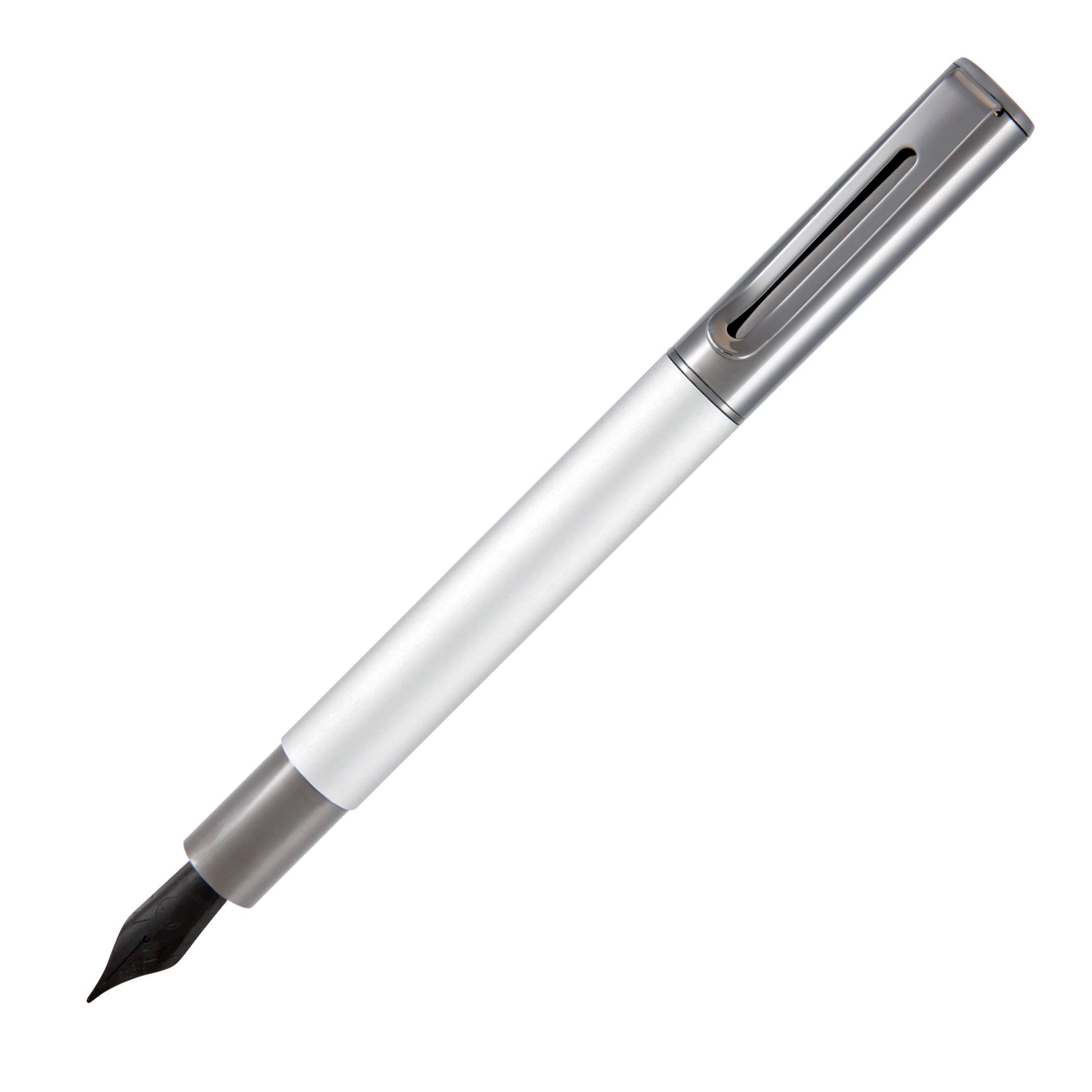 Monteverde USA Ritma Stylo-plume en acier inoxydable rechargeable avec pointe pointe pointe fine pour calligraphie JoWo Cartouche d'encre rechargeable Idéal pour les artistes et les calligraphes