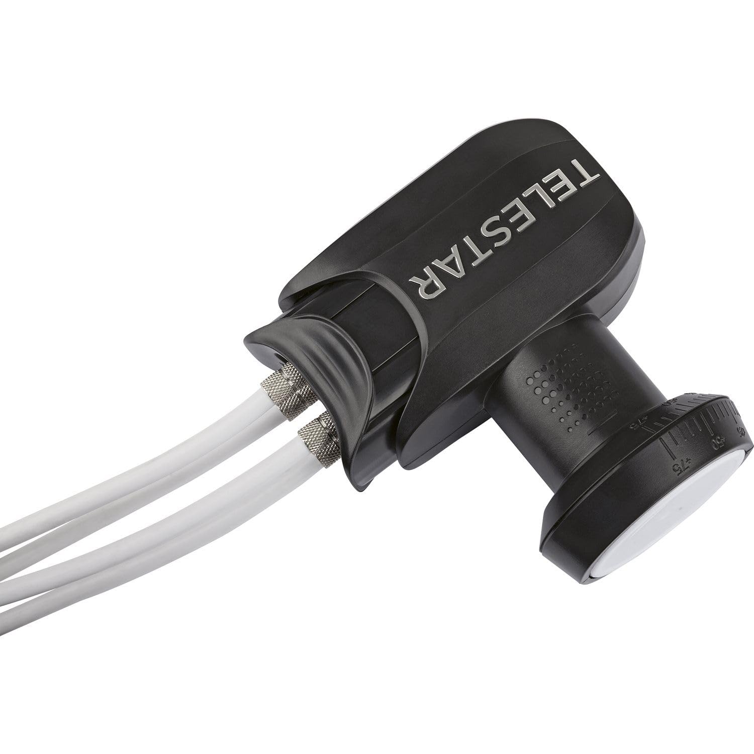 Tête LNB Quad universelle Telestar SkyQuad HC | Diamètre de feed 40 mm, facteur de bruit de 0,1 dB
