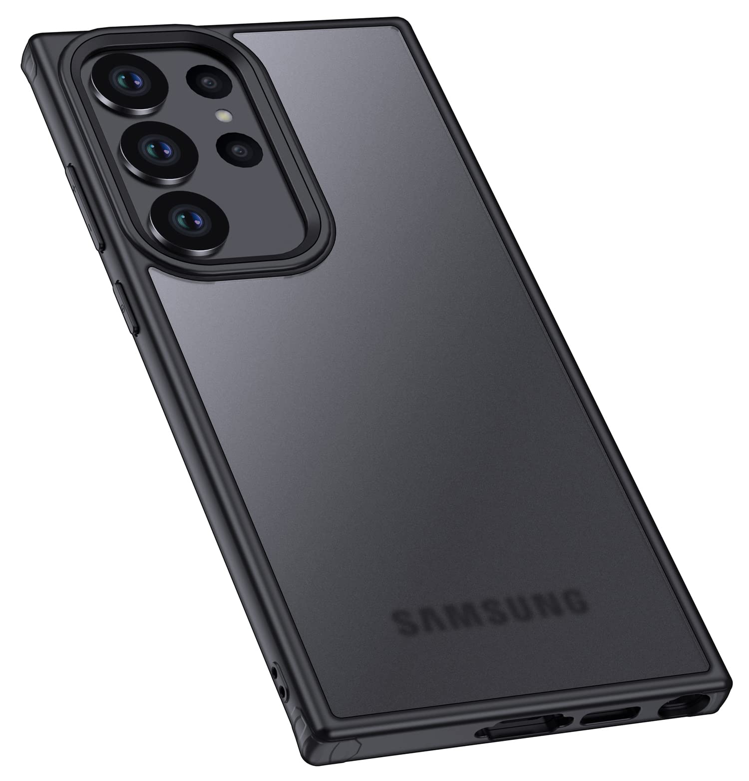 Kapa Shield Frosted Acrylic Back Shock Proof Case Cover for Samsung Galaxy S23 Ultra (Black) (B0BS9QMVXK) Amazon Price History, Amazon Price Tracker