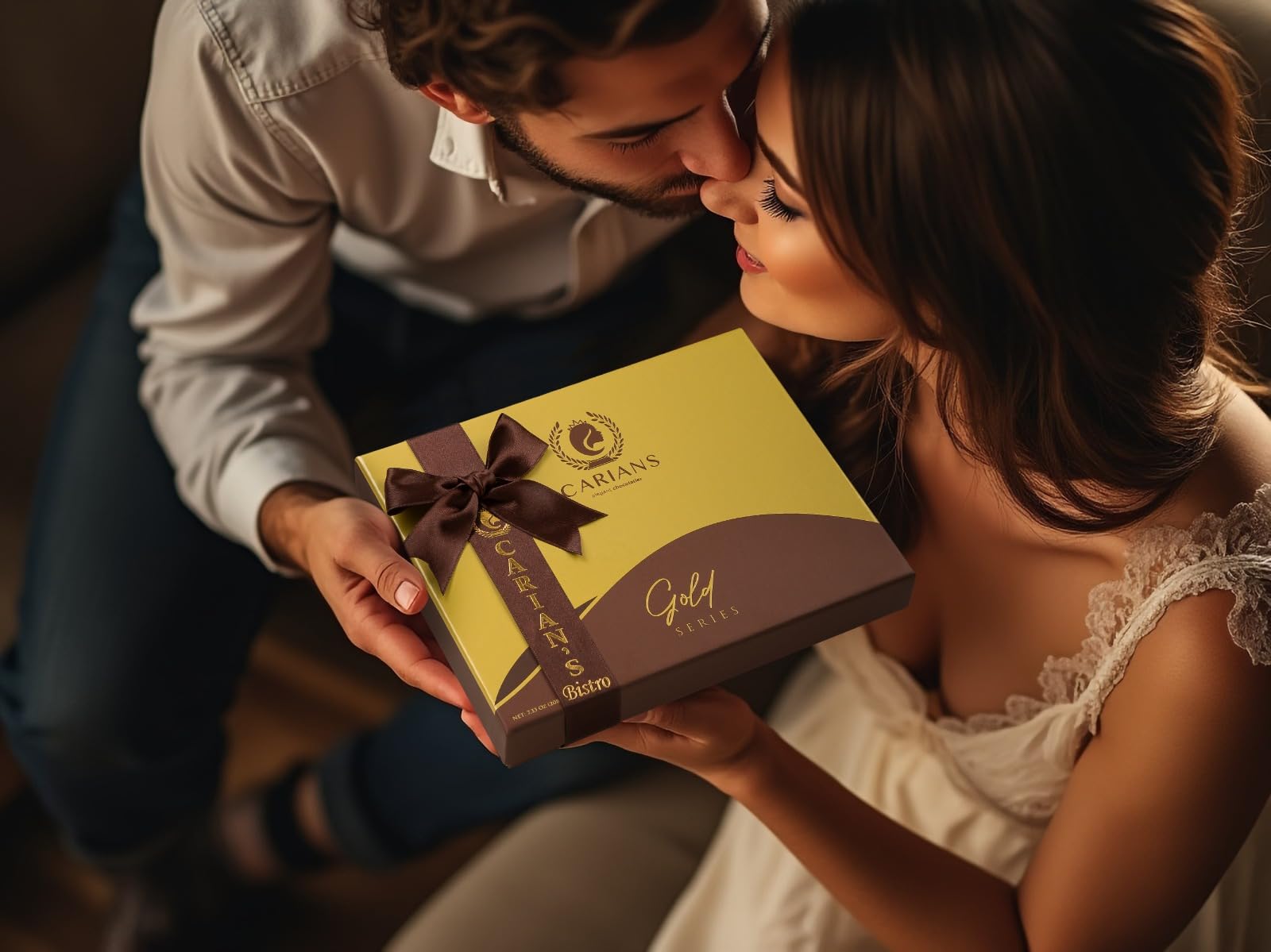 CARIANS Chocolatier Assorted Gourmet Chocolate Gift Box, Dark, Milk, White Chocolates Truffles, Treats for Thank you, Anniversary, Christmas, Thanksgiving: CARIANS Chocolate Gourmet Truffles Box, Chocolate Gift, Assorted Pralines Gift Box, Premium Gourmet Gift Basket, Assortment of Milk and Dark Chocolate