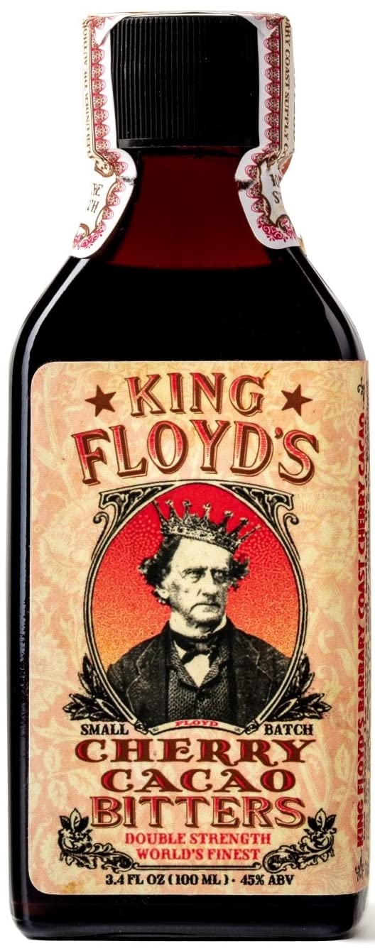 King Floyd's Artisanal Cherry Cacao Bitters for Cocktails (100ml) Hand Crafted, Made from Organic Cacao Nibs & Montmorency Cherries, Unique Luxurious for Old Fashioned or Manhattan, Bar Provisions