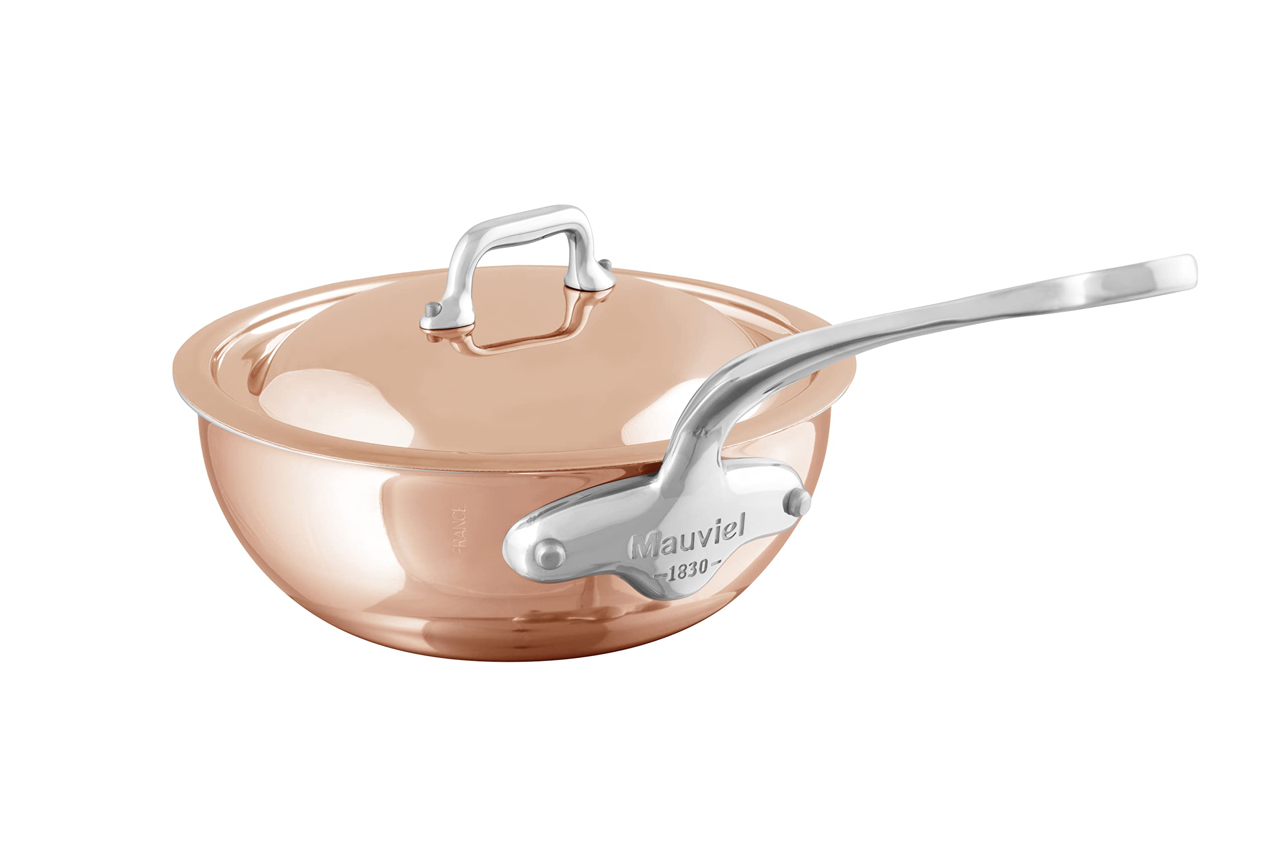 Mauviel M'6S, sauteuse professionnelle cuivre/inox, induction