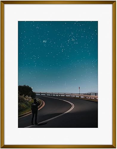 Miniatura 39 de Frametory, marco de fotos de aluminio de 16x20 - Marco negro de 16 x 20 con alfombrilla extraíble para foto de 11 x 14 - Marco de metal duradero