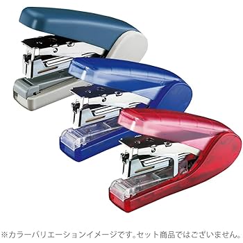 Amazon | コクヨ フラットクリンチステープラー ラッチキス 青