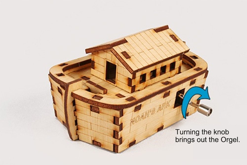 Amazon.com: Desktop Wooden Model Kit Orgel Noah's Ark / YG862-14