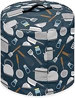 Vista 153 de Cubierta abstracta para freidora de aire con estampado de corazón, cubierta de olla a presión de 3 cuartos de galón, cubierta antipolvo para olla a