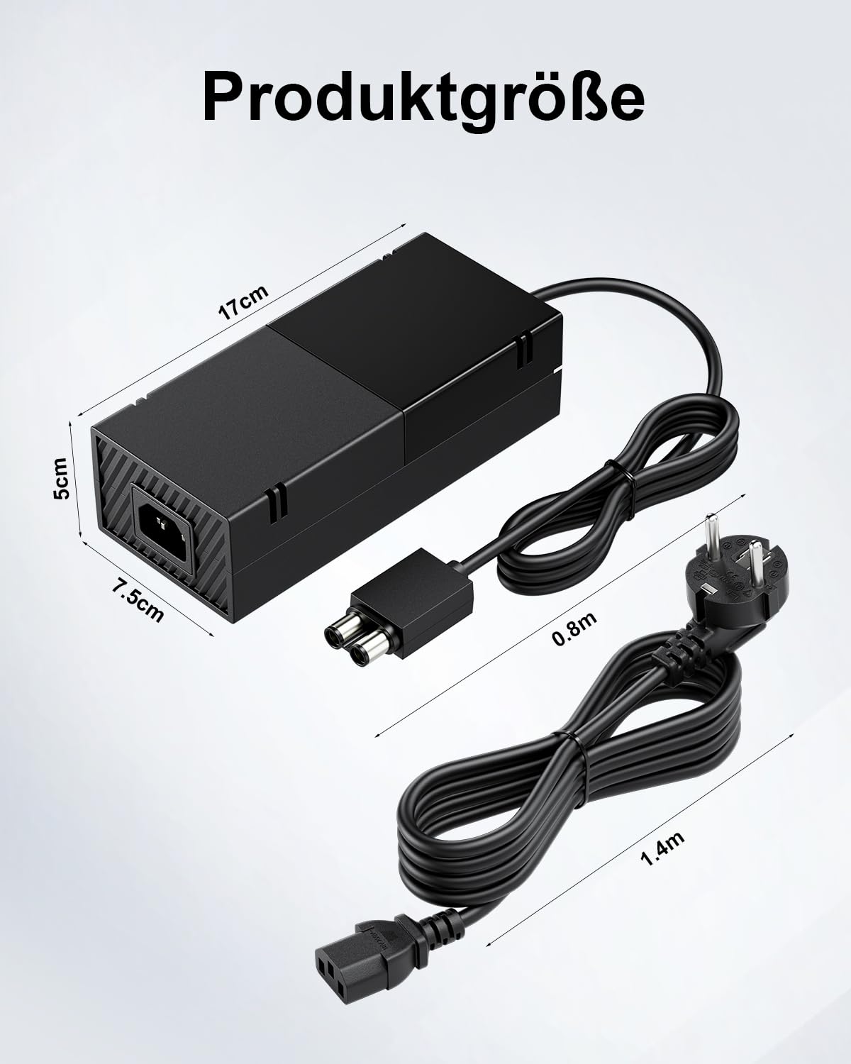 Netzteil Xbox One, Ac Adapter for Xbox one Konsolen Ladekabel Charger Power Supply Brick EU Charging Cable100-240V Voltage