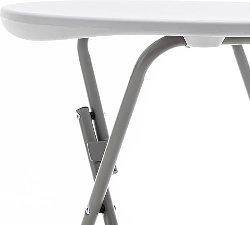 Miniatura 5 de BTEXPERT Mesa plegable redonda de plástico de 24 pulgadas, portátil, comercial, para picnic, fiesta, camping, banquete, tarjetas, comedor, boda,