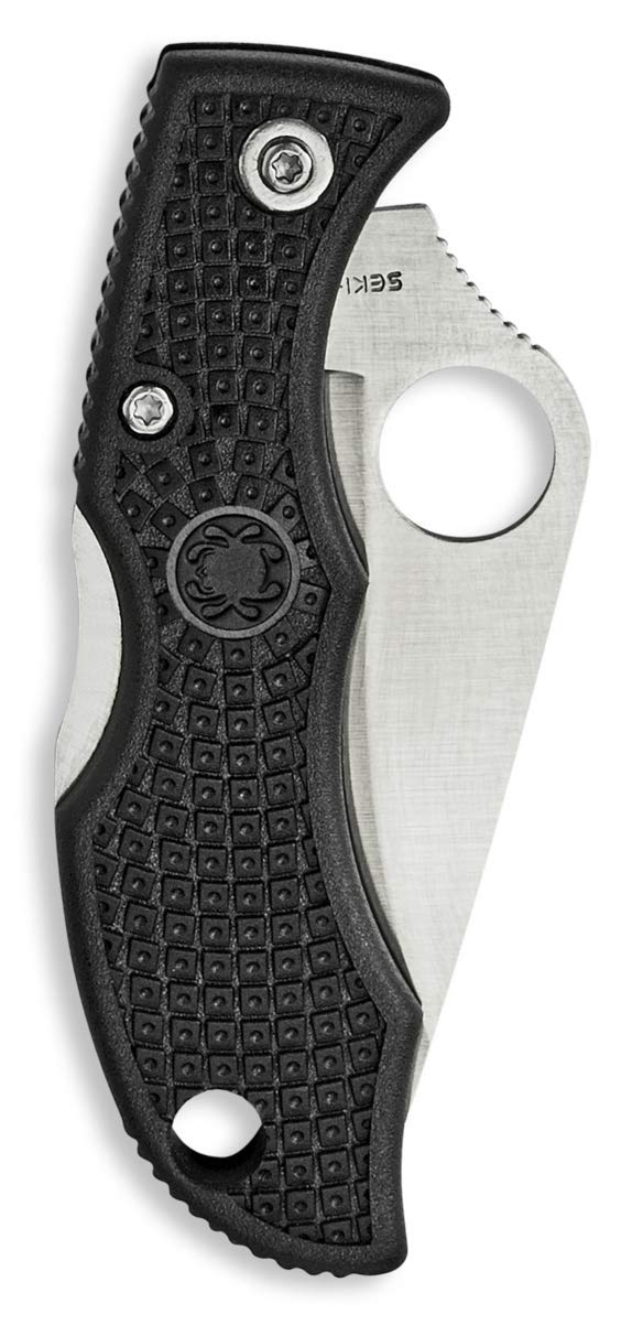 Amazon.com: Spyderco Ladybug 3, Black FRN Handle, Serrated