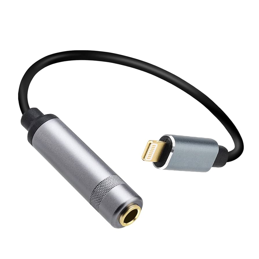 Amazon.co.jp: Lightning - 1/4 TRSメスアダプター Lightning