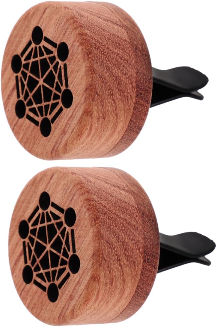 2pcs Stylish Aromatherapy Essential Oil Diffuser for Vehicle Home Use Durable Minimalist Design Refillable Scent Clips for Mood Enhancement