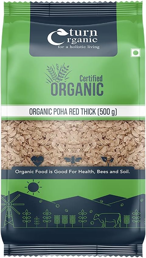 Turn Organic Poha (Red, 500g)