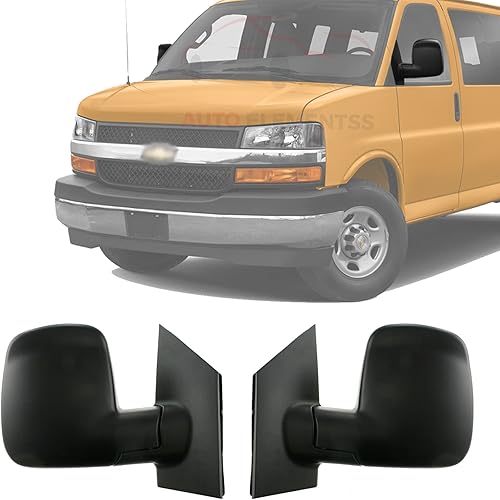 Nuevo espejo delantero izquierdo para conductor y lado derecho del pasajero, plegable, manual, texturizado, sin calefacción, sin luz de señal, para