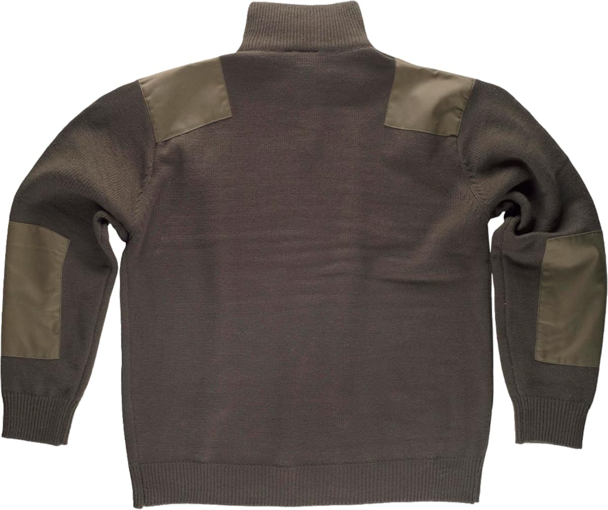 WORKTEAM Jersey de Media Cremallera con Refuerzos en Hombros y Codos, Ideal para Frío Intenso (520 g/m2). Unisex