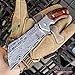 Wartech Buckshot Knives 2 PC Cleaver Combo Hiking Forest Etched Damascus Set 8.75