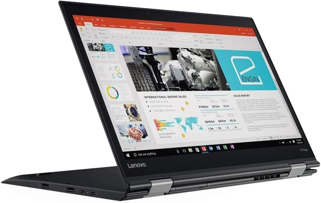 Lenovo ThinkPad X1 Yoga (3rd Gen) i7 8650U 1.9Ghz 14" 2-in-1 Convertible Laptop, 16GB RAM, 512GB NVMe PCIe M.2 SSD, FHD 1080p, Thunderbolt 3 USB-C, Webcam, Windows 10 Pro (Renewed)