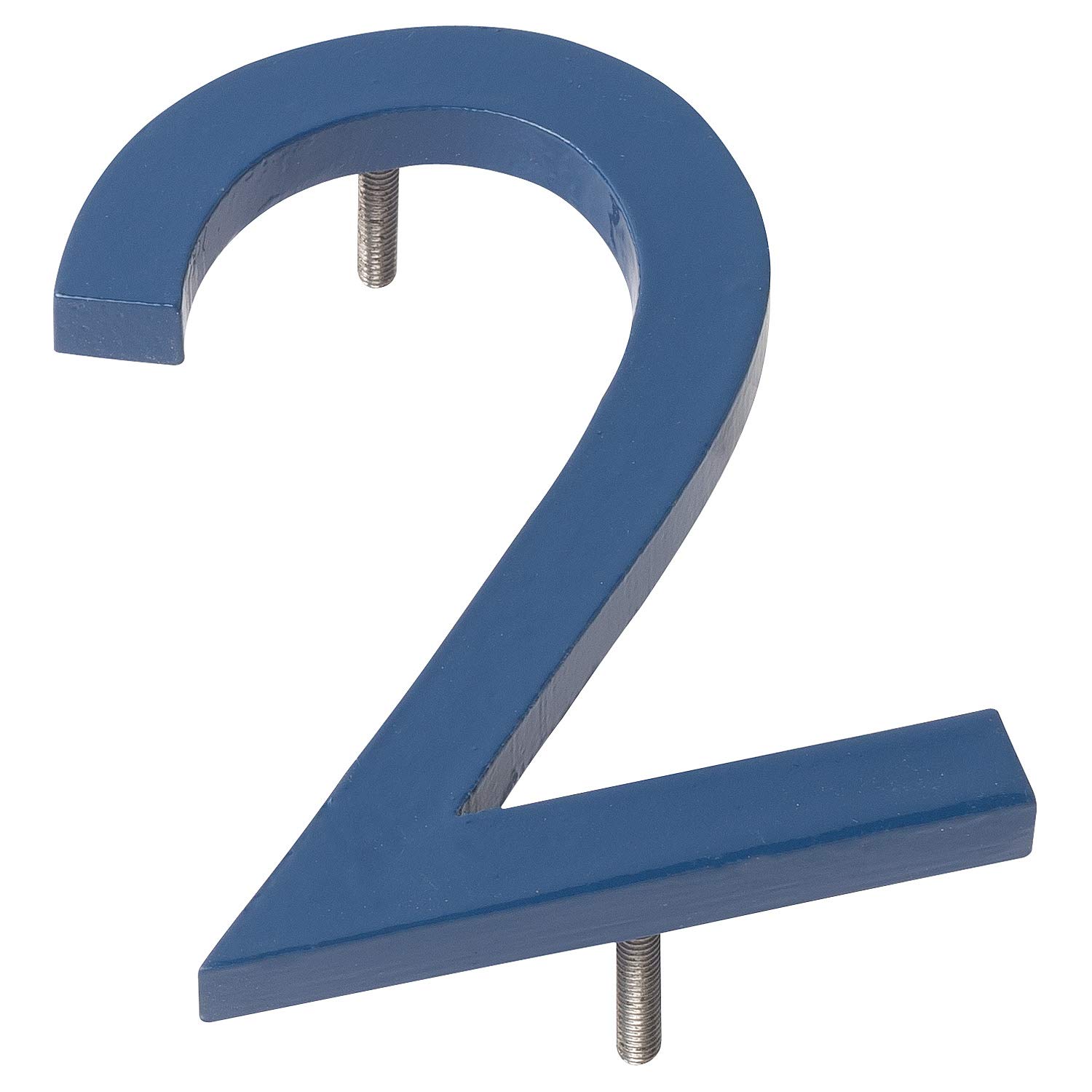 Montague Metal Products Montague Metal Products MHN-04-2-F-SB1 Floating House Number, 4 inches x 2.875 inches x 0.31 inches, Sea Blue-image-5