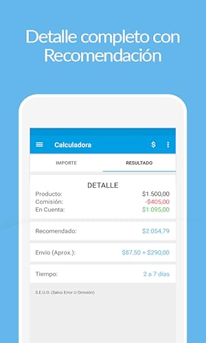 Calculator Mercado Pago (Argentina)