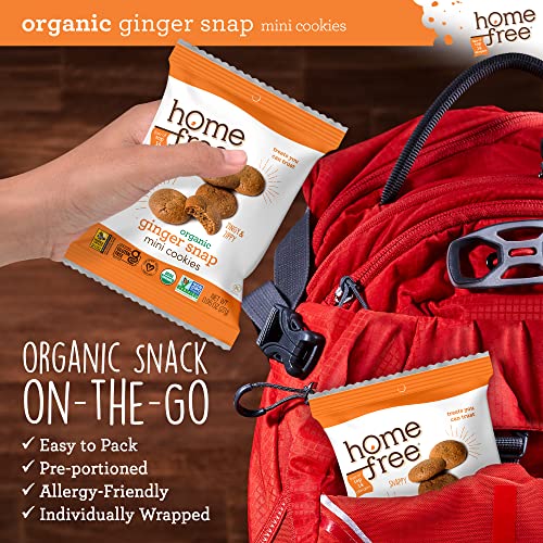 Homefree Mini Ginger Snap Cookies, Organic, Gluten Free, Nut Free, Vegan, Individually Wrapped Packs, School Safe And Allergy Friendly Snack thumb #6