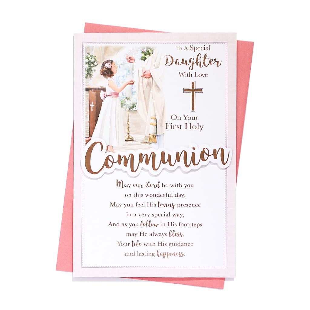Daughter First Communion Card