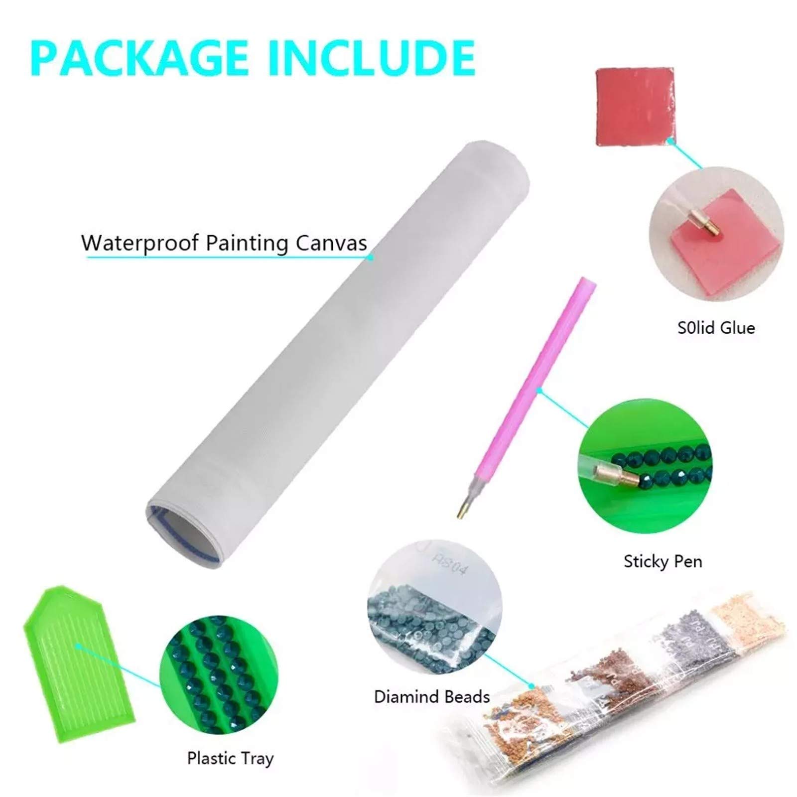 DIY 5D Diamante Pintura Bordado Kits Completo Cerezo Large Size Mosaico Diamond Painting Adultos/Niños Rhinestone Punto de Cruz Diamante Arte Artesanía Casa Decor de La Pared -Round Drill,20x60inch
