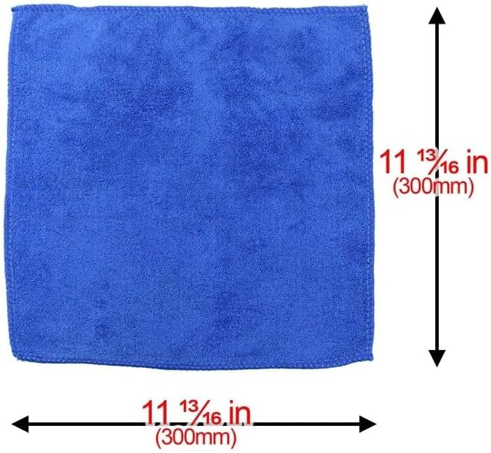 1-20Pcs Microfiber Towels Car Wash Drying Cloth Towel Household Cleaning Cloths Auto Detailing Polishing Cloth Home Clean Tools 20pcs blue