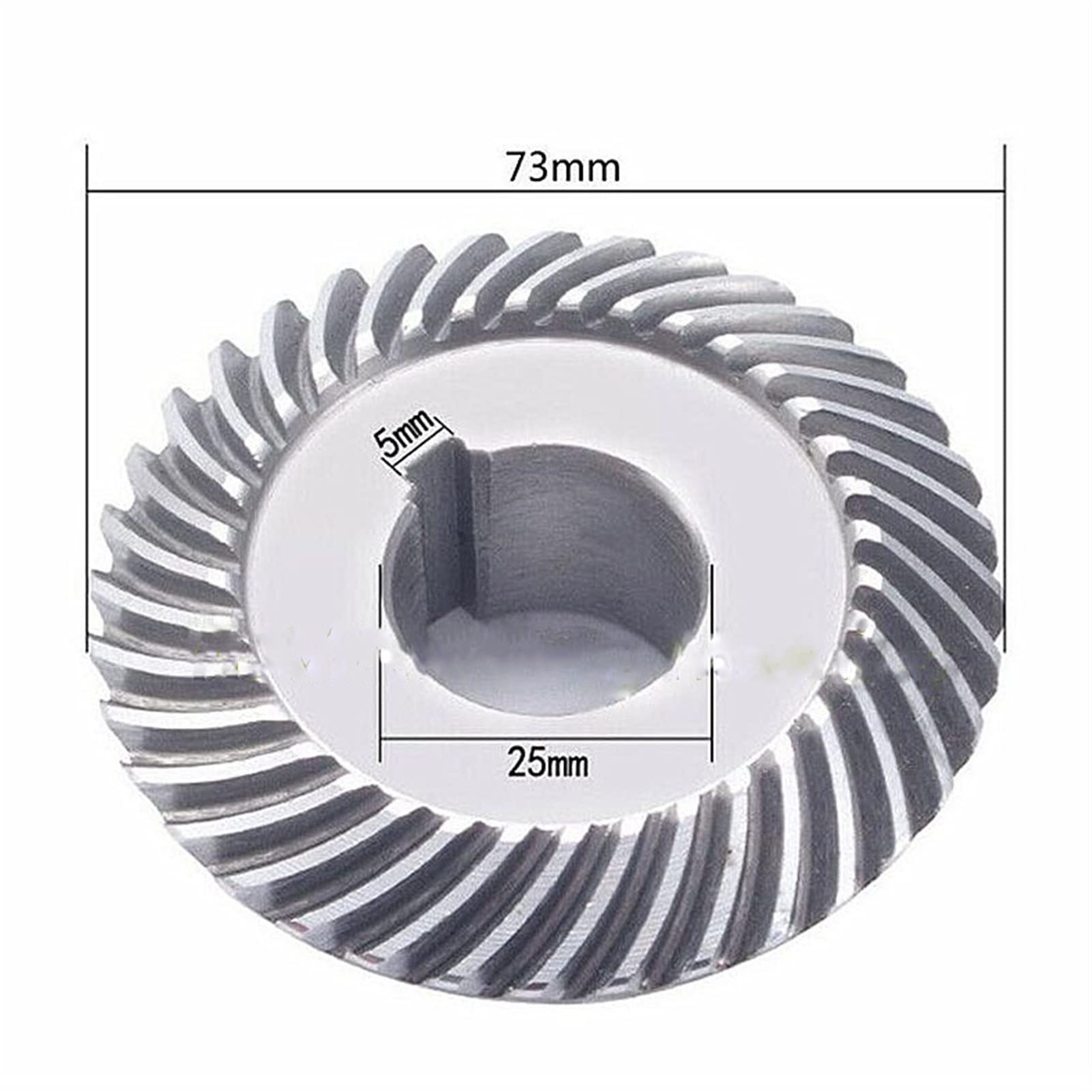 angolo di trasmissione 1Set 25mm Alesaggio 18T 36T Ingranaggio conico elicoidale 1:2 Riduttore Ration Ingranaggio conico in metallo C77 Ingranaggio di sollevamento C96 Ingranaggio elicoidale for fresa
