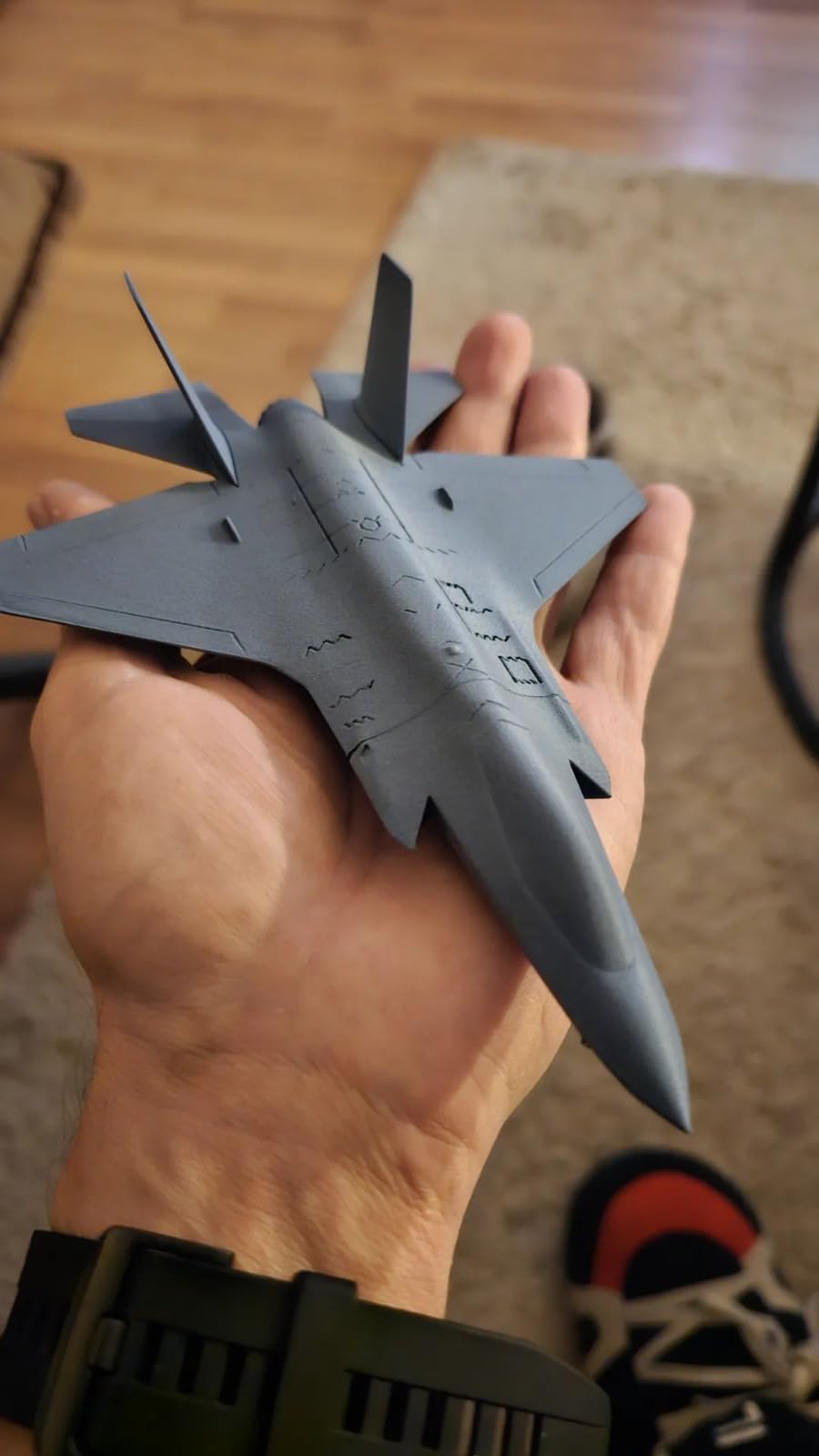 3D CRAFT Military Fighter Jet Model, Die-Cast Plastic Aircraft Replica,Multicolor,Figure Toy 3