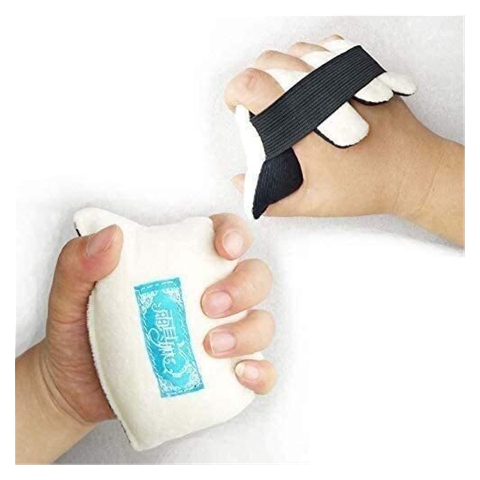 Corrector de juanetes Protector separador de dedos Separador de dedos Cono de rehabilitación de dedos con separador de dedos, dedos separados de algodón, ayuda para manos y dedos para contracturas y