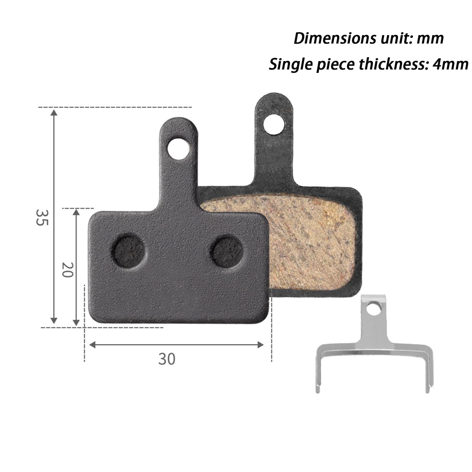 Set di 4 PAIA PASTIGLIE PASTIGLIE PER BICICICLETTI, RICAMBIO SEMIMETALLICO PER TEktro A10.11 B01S.03S E10.11 P20.11 Aquila Auriga Orion Draco Gemini
