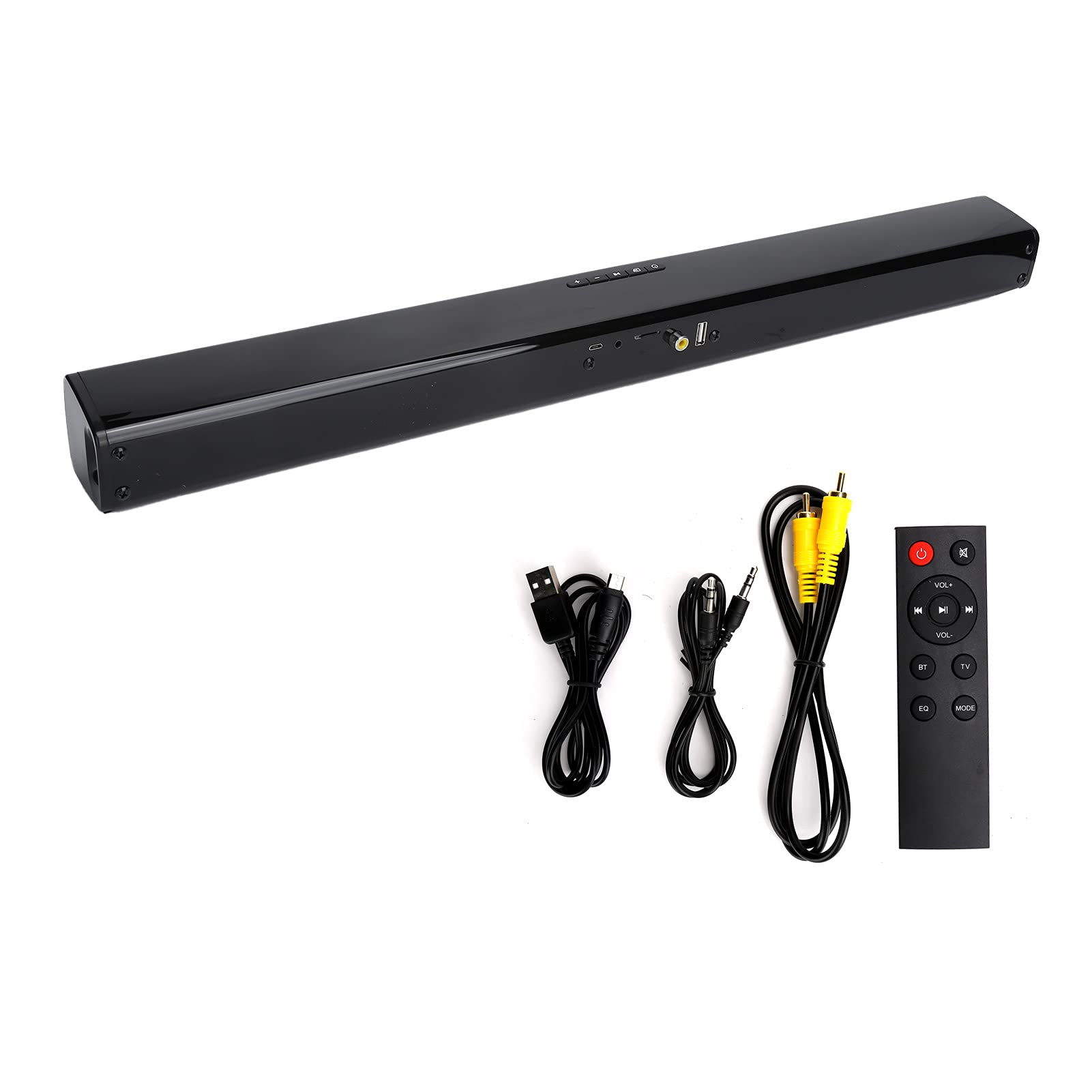 VBESTLIFE Barre de Son Bluetooth RVB, Haut-Parleur Audio sans Fil de Cinéma Maison pour Ordinateur de Bande TV pour Salon