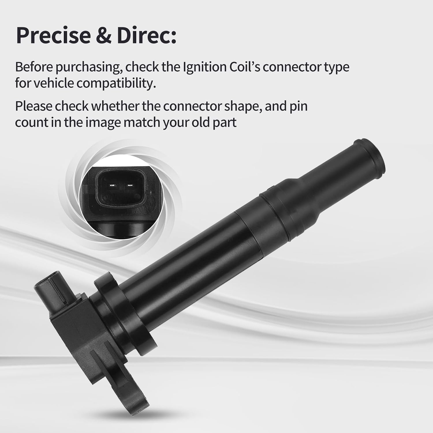 Ignition Coil Pack Fits for Hyundai Santa Fe V6 2.7L 2007-2008, for Kia Magentis 2010 L4 2.4L, for Kia Magentis Optima Rondo 2006-2010 V6 2.7L Replace UF558 27301-3E400 6PCS
