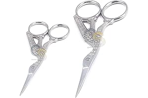 Acronde 2PCS Vintage Stork Shape Sewing Scissors: Exquisite Crafting Precision
