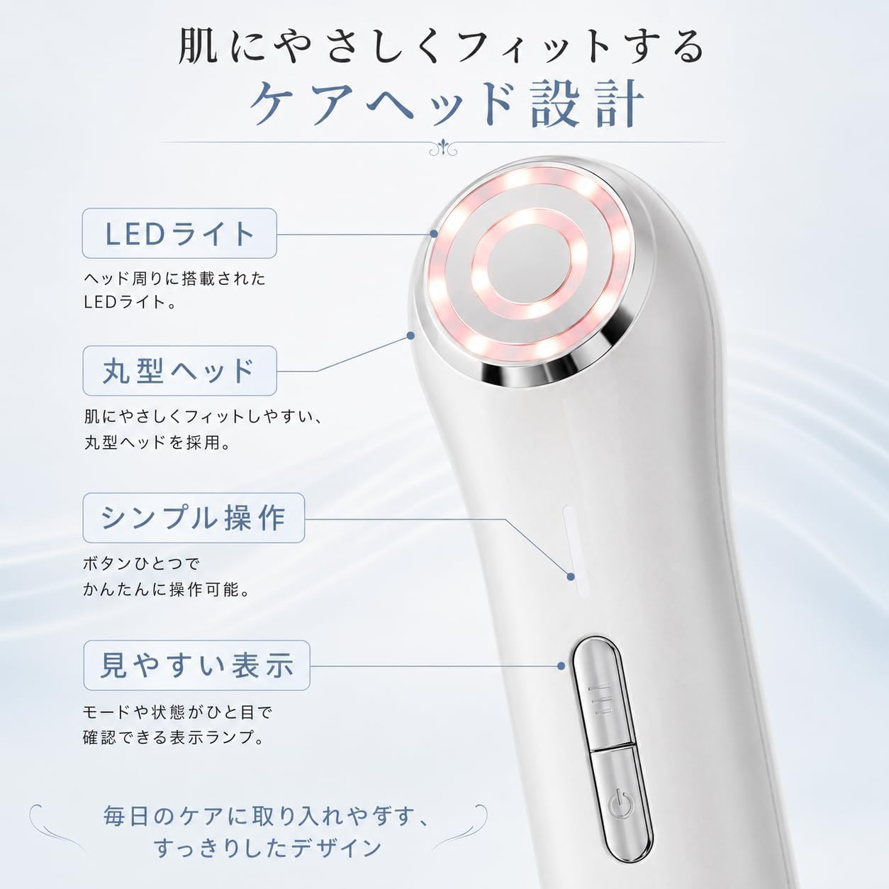 Amazon.co.jp: 美顔器 EMS イオン導入 LED 目元ケア 4モード 3段階