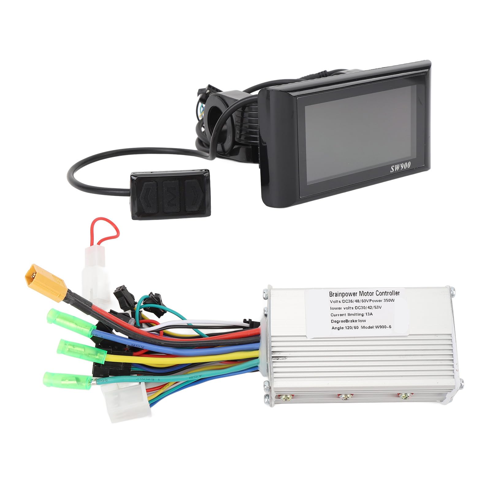 Generic Controller da Ciclismo Senza Spazzole Resistente All'acqua e Display LCD a Colori per Pendolari e Appassionati di Ciclismo